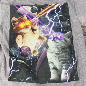 Laser Space Cats T-Shirt M